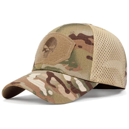 Boné Masculino Skull Aba Curva