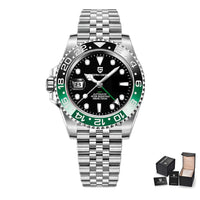 Preto e verde com pulseira jubilee