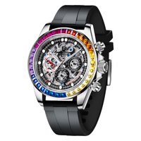 Prata com pulseira de borracha