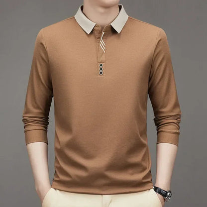 Camisa Polo Comprida Gola Sofisticada