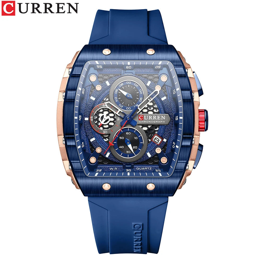 Relógio Masculino Esportivo Curren - Square