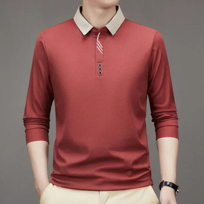 Camisa Polo Comprida Gola Sofisticada