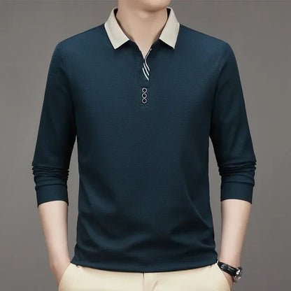 Camisa Polo Comprida Gola Sofisticada