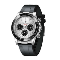 Aço Inox e Cinza com Pulseira de Borracha