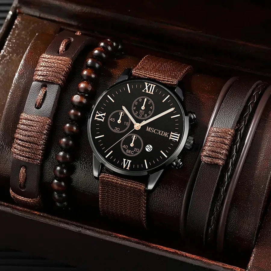 Relógio Casual com Pulseira de Nylon - Quartzo Royal