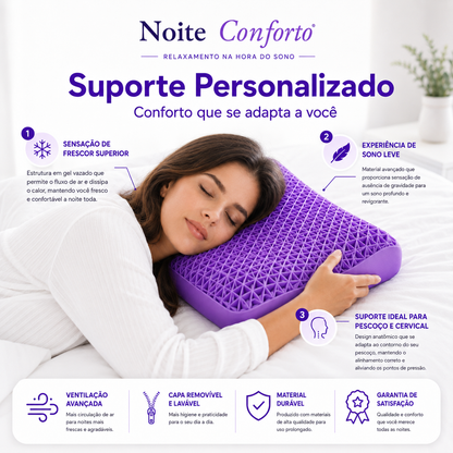 Travesseiro Gel Colmeia Noite Conforto™