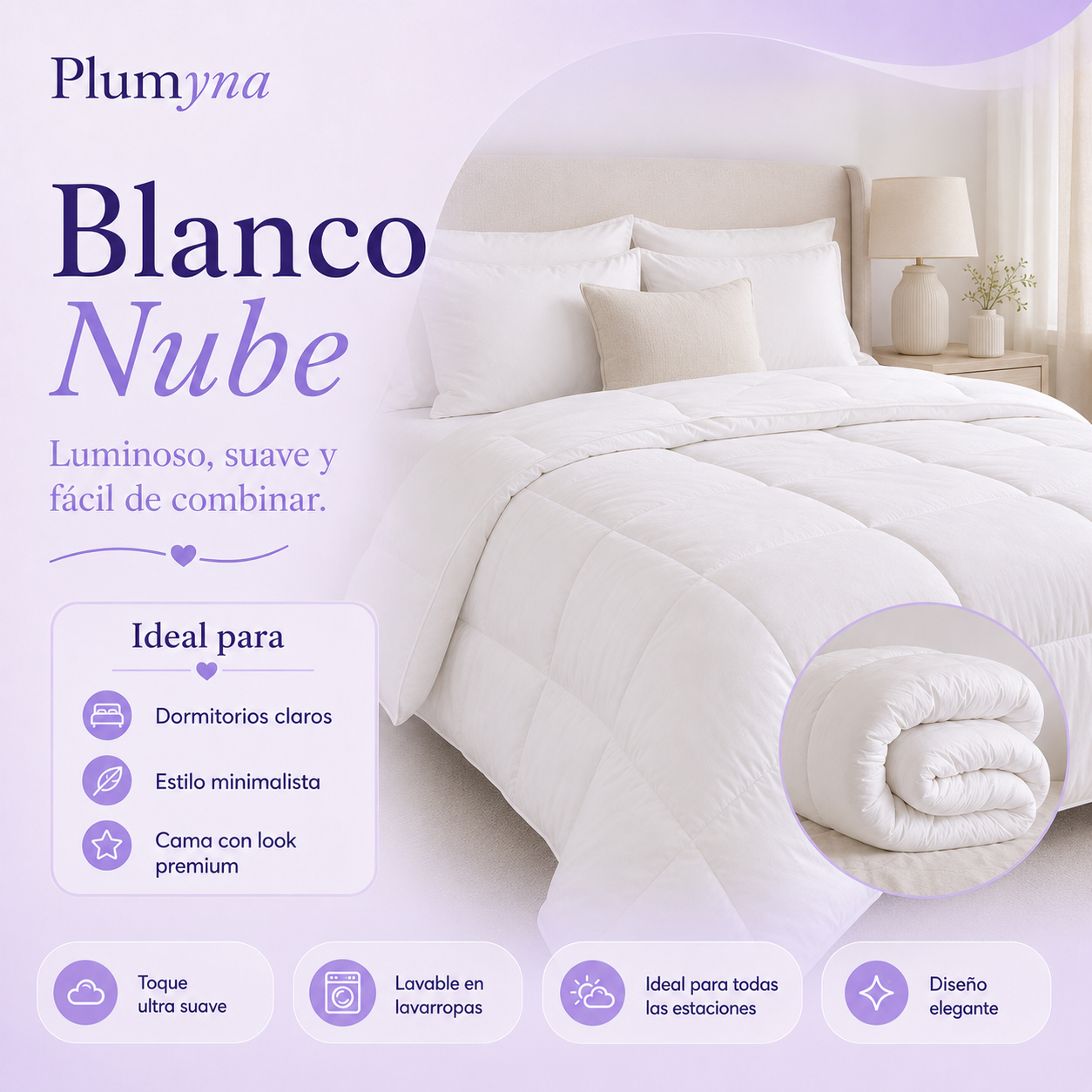 Acolchado Marshmallow Premium | Plumyna