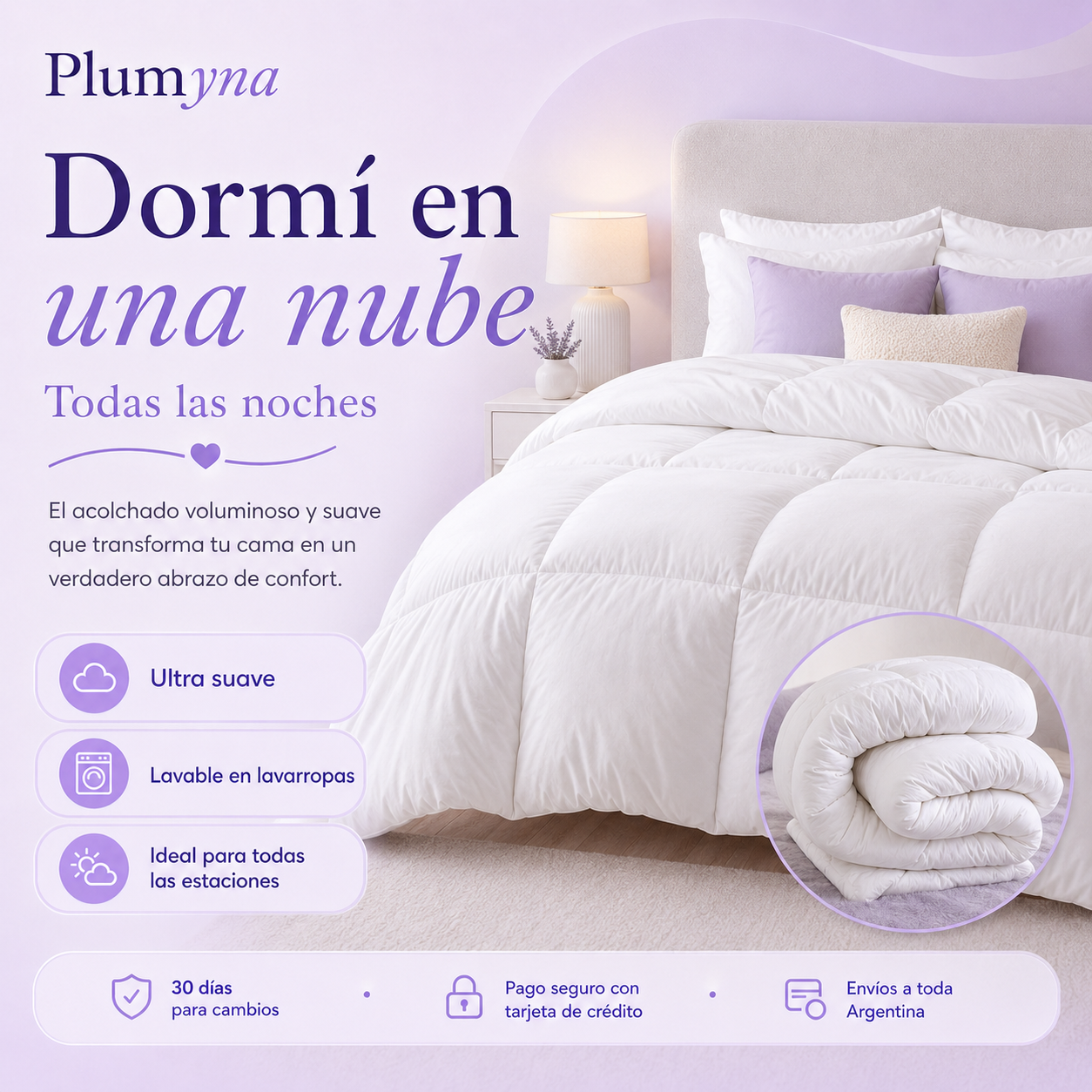 Acolchado Marshmallow Premium | Plumyna