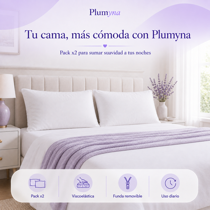 Almohada Visco Nube Pack x2