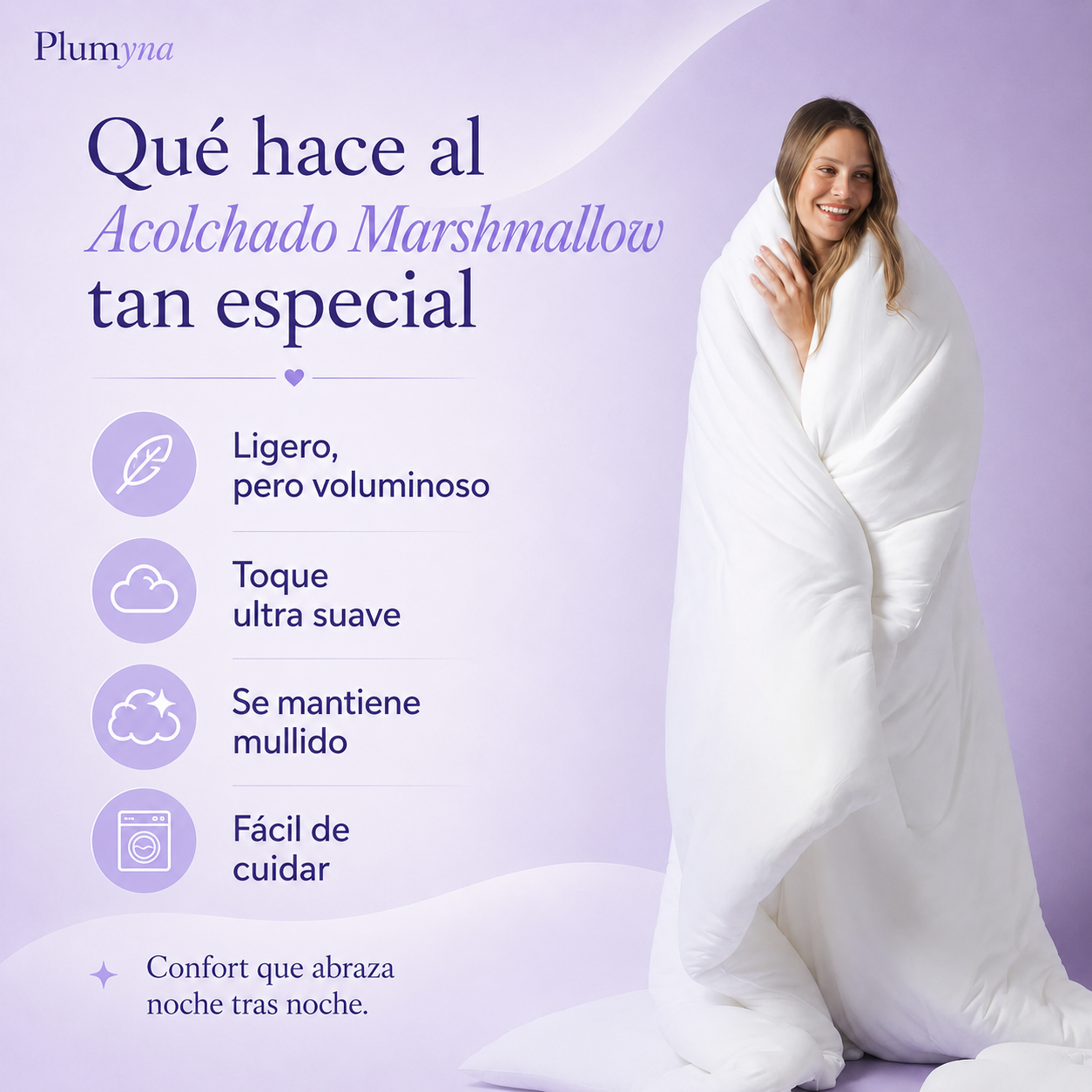 Acolchado Marshmallow Premium | Plumyna