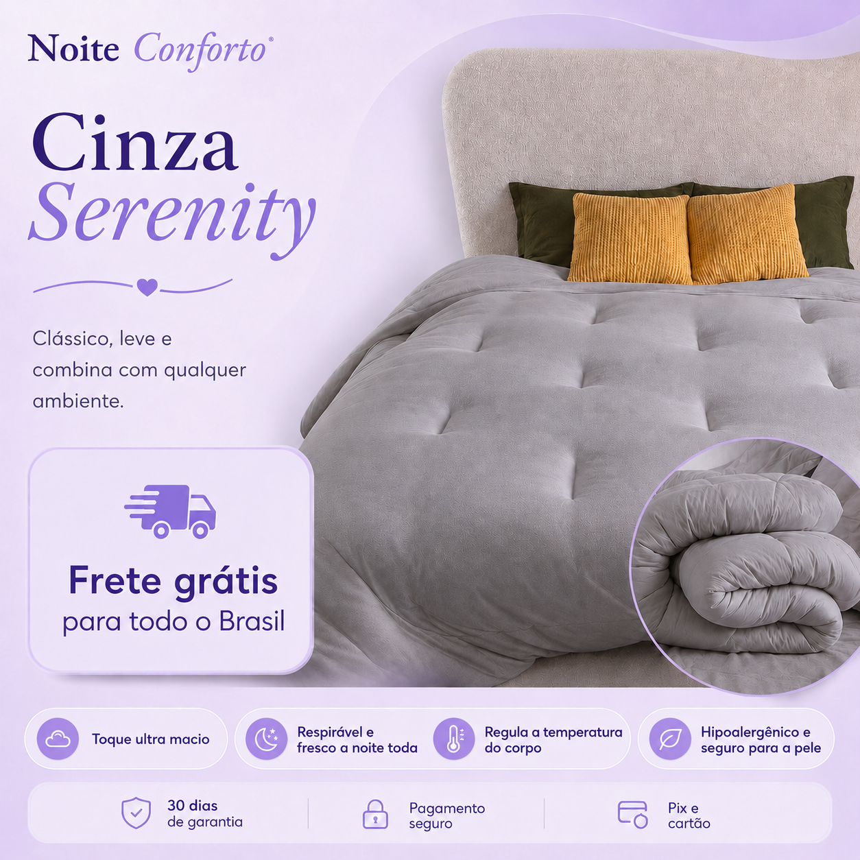 Edredom Nuvem Noite Conforto™