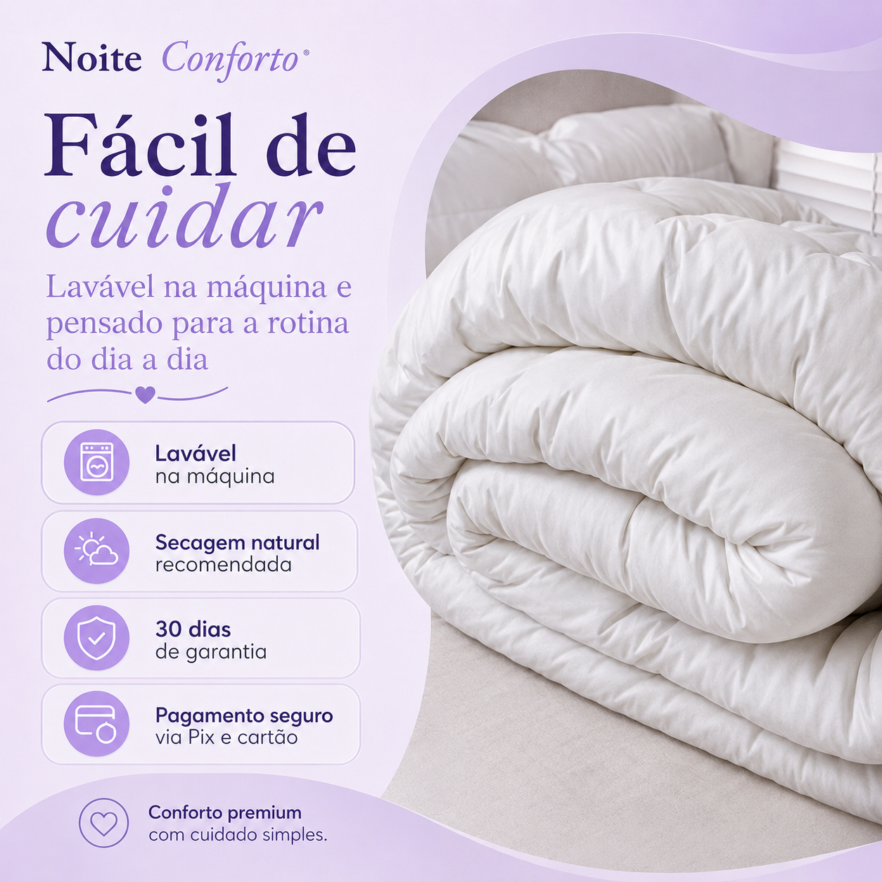 Edredom Nuvem Noite Conforto™