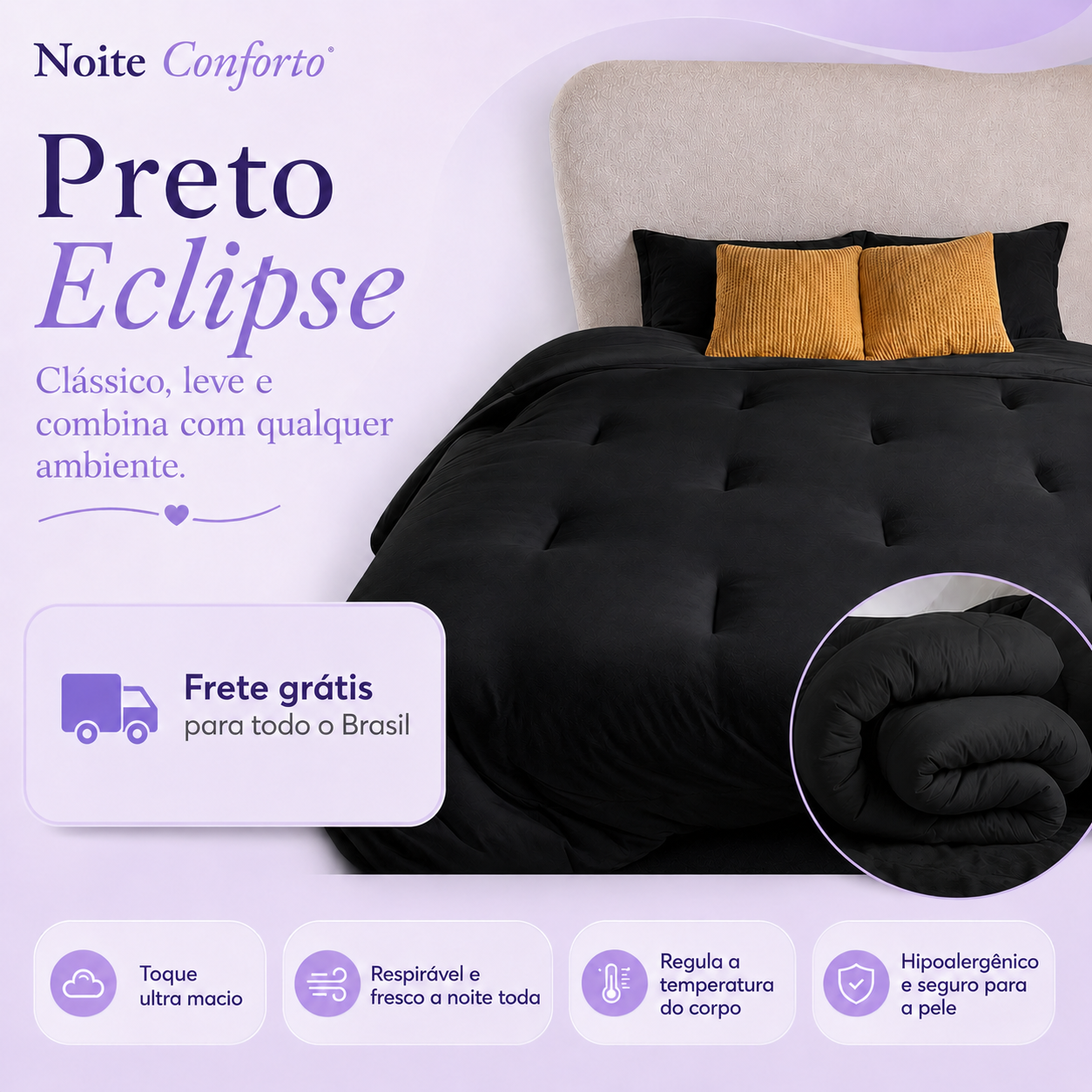 Edredom Nuvem Noite Conforto™