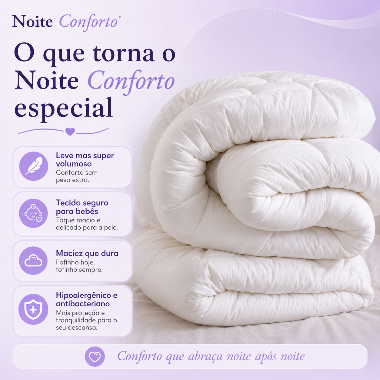 Edredom Nuvem Noite Conforto™