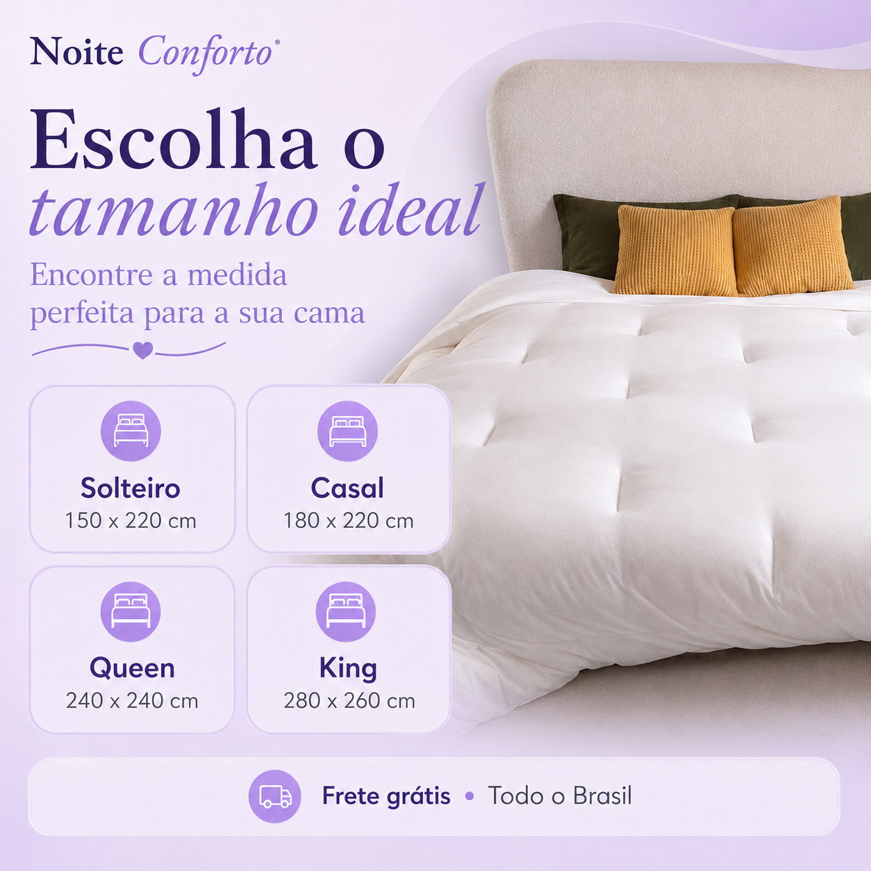 Edredom Nuvem Noite Conforto™