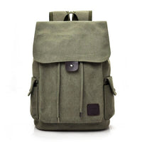 Mochila Escolar de Lona Verde