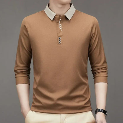 Camisa Polo Comprida Gola Sofisticada