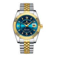 Dourado e azul