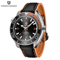 Preto com Pulseira Preta e Laranja